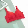 Biancheria intima sexy di pizzo Donna Senza anello in acciaio Petto piccolo raccolto anti-cedimento Reggiseno di medio spessore Morbido e confortevole Parte superiore del tubo traspirante L220726