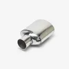 Manifold & Parts Car Universal Oval Exhaust Tip Stainless Steel For W204 Class C Muffler 50mm Inlet Single Out Pipe TuningManifold ManifoldM