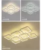 Geometric Modern Led Ceiling Light Square Aluminum Chandelier Lighting for Living Room Bedroom Kitchen Home Lamp Fixtures245e