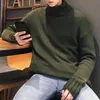 Erkek Sweaters Erkek Kadınlar Sonbahar Kış Katı Söküm Kazak Kore Tarzı Uzun Kollu Kaplumbağa Boyun Jumper Kazak Harajuku Sweatermen