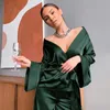 Xikuo Solid Color Piżamy dla kobiet Luźne i wygodne śliskie Satin Cardigan Lace Up Women's Gown Sets Home Suit 220329