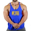 Summer Casual Fashion Cotton Sleeveless Tank Top Men Fitness Muscle Shirt Mens Singlet Bodybuilding Workout Gym Vest Fitness Men 220527