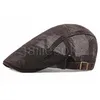 Berets For Men Summer Fashion Cap Golf Driving Breathable Mesh Sun Hat Designer Vintage Gentleman Korean Beret DE521