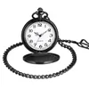 Pocket Watches I COULD TURN BACK TIME Theme Retro Black Smooth Quartz Unique Engraved Custom LOVE Watch With 30cm Chain Gifts BoxPocket Watc