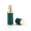 Luxury leather perfume bottles 5ml fine mist atomizer spray bottle with gold pump glass inner bladder