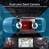 Dash Cam 4 In Car DVR Videocamera Videoregistratore Vista posteriore Doppia lente Scatola nera Full HD 1080P Registratore a specchio con registrazione del ciclo