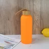 25oz sublimatie glazen water fles matte heldere kleurrijke glazen diy wijnglazen warmteoverdracht tumblers bierbekers 6 kleuren mokken a12