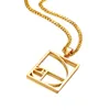 Pendant Necklaces Stainless Steel Gold Necklace Women's Chain Large Accessories Hanging On The Neck 2022 WholesalePendant