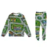 Mens Tracksuits Toy Car Mat Sweatshirt Jogger Sets 2 Types of Fabric Custom Made Sublimation Print for Your Optionsmens