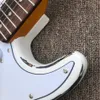 Chitarra elettrica Relic ST, tastiera in palissandro, hardware cromato, 3 pickup, ponte tremolo, colore bianco, chitarra in mogano massiccio