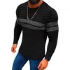 Men's Sweaters Cofekate Stripe Color Patchwork Pullover Jumper Men Casual Bottoming Sweater For Winter Warm Slim Fit Male Knitted SweaterMen