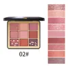 Ögon Shadow Nine Color Pearl Light Matte ins net Red Makeup Natural Nude Make-up Earth Portableeye