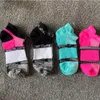 DHL With tags Pink Black Socks Adult Cotton Short Ankle Socks Sports Basketball Soccer Teenagers Cheerleader New Sytle Girls Women Sock with Tags GC1124