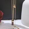 Womens Design Necklace Faux Leather 18K Gold Plated Rostfri Steel Neckor Choker Chain Letter Pendant Europe America Fashion W2551