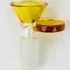 Renkli Sigara Kalın Cam 14mm 18mm Erkek Ortak Kabarcık Kase Filtre Değiştirilebilir Taşınabilir Huni Kuru Herb Tütün Yağı Kuleleri Nargile Bongs Handpipes Aracı DHL