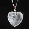 Vintage amour coeur pendentifs collier pour femmes personnalité pierre naturelle Aventurine guérison chaîne bijoux de mode BE904