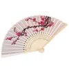 Cherry Blossom Silk Hand Wedding Favor Plum Blossom Hand Folding Fan Dh8888