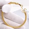 Design Bangle Intrecciato Corda metallica Fibbia a ferro di cavallo Bracciale in acciaio Donna Love Electric 18k Gold Elastic Roman Tag Bracciale Gioielli hip-hop