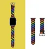 Silikonrem för Apple Watch Band 44mm 40mm 41mm 45mm 38mm 42mm gummi Sport Armband Armband IWATCH Series 7 6 5 4 3 Watchband Accessories