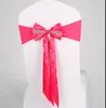 زحف الزفاف أخرق organza كرسي Sash Spandex Sash مع بدلة الكرة الوردية