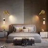 북유럽 LED 벽 램프 창조적 인 스터디 침대 옆 램프 간단한 거실 침실 배경 스포트라이트 새로운 통로 욕실 벽 라이트 현대 가정 장식 조명