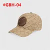 2024 Capas de béisbol Hats Beige Canvas Men Womens Carta de mezclilla