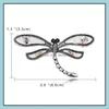 Stift broscher smycken dragonfly för kvinnor skal insekt brosch emalj stift gåvor kvinnliga manliga lapel pin badge droppleverans 2021 kpruf