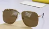 Kadınlar için Altın Pembe Kare Güneş Gözlüğü Erkekler Pilot Gözlük Sonnenbrille Occhiali da Sole UV400 Koruma Kutu