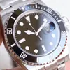 Relojes de pulsera ST9 Reloj negro de zafiro Bisel de cerámica Acero inoxidable 40 mm Relojes mecánicos automáticos para hombres