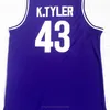 Nikivip statek z USA #The 6th Man Movie 43 Kenny Tyler Basketball Jersey Men Huskies College Marlon Wayans Jerseys University Purple Size S-3xl