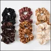 Bands élastiques à cheveux bijoux limes en satin de mode Scrunchie Elastic pour femmes Luxury Accessoires Soft Solder en queue de cheval