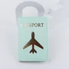 Porte-cartes pour femmes, 50 pièces, imprimés d'avion en PU, couverture de passeport de voyage, couleurs mélangées, DHL