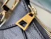 10A L 가방 상단 티어 고급 디자이너 검은 작은 엠보싱 가방 여성 달 핸드백 봉투 퀼트 지퍼 지퍼 가방 진짜 어깨 금 가방