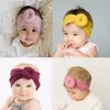 Bebek Kız Çörek Kafa Yumuşak Streç Naylon Türban Bun Bantlar Moda Hairband Butik Saç Aksesuarları Yenidoğan Bebek Toddlers Çocuklar için