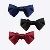 Bow Ties Sitonjwly Yetişkin Erkekler Bowtie Kravat Kadın Gömlek Kelebek Cravat için Düz Renk Düğün Ayarlanabilir Tiebow