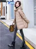 Loue Cotton Coat Women Women Khaki Moda Parkas 2022 Inverno Novo Pão casual Roupas de manga longa Prawtring Outwear L220730