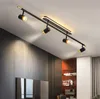 Inomhusbelysning Modern LED taklampa Ljus svart ljuskrona Spotlight för vardagsrum Bedroom Dining Corridor Spot Light Fixtures