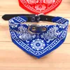 Pet Dog Collar Leather Collars Lead Adjustable Pets Cat Scarf Bandana Neckerchief Mix PU Necklace Decorationthe