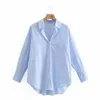 Women's Blouses & Shirts Vintage Women T-shirt Turn Down Collar Spring-Autumn Office Ladies Short Front Back Long Shirt Girls Chic Tops 4 Co