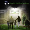 Luci solari Lampade da parete con sensore di movimento per esterni con faretti a doppia testa 30 LED impermeabili regolabili per illuminazione di garage da giardino