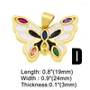 Pendant Necklaces Copper Big Enamel Butterfly Pendants For A Necklace Gold Plated Cubic Zirconia Components Jewelry Making Pdta459Pendant