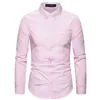 Camicie eleganti da uomo casual con bottoni Camicie a maniche lunghe slim fit da uomo Camicia casual da uomo formale da uomo Camisa Masculina 5XL L220704