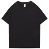 メンズTシャツ240G XS-4XL男性男性サマーカジュアルTシャツショートドロップショルダーコットンベーシックプレーンソリッドソリッドTシャツ女性プラスサイズメンズ