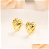 Boucles d'oreilles à tige bijoux en or mode bijoux en forme de coeur cadeau pour femmes hommes boucle d'oreille fête mariage mariée cadeaux de Noël1 livraison directe 2021