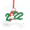 Nya 2022 hart juldekorationer utomhus träd ornament huvuden diy hängen fest gynna gåva f0802
