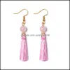 Autres Boucles D'oreilles Bijoux Boho Mix Couleur Gland Charme Femmes Scène Événement Mariage Vacances Chanteur Danseur Art Boucle D'oreille Cadeaux Drop De Dh2Xx