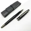 YALAMANG 163 stylo plume reliefs noir mat stylos plume cadeau avec sac en cuir parfait pour hommes et femmes301c
