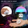 Car USB Ambient Light DJ RGB Mini Colorful Music Sound Led USB Interface Holiday Party Atmosphere Interior Dome Trunk Lamp