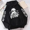 Sweat à capuche à manches longues pour hommes, Streetwear, ample, décontracté, imprimé, dessin animé japonais Jujutsu Kaisen Gojo Satoru