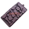 Hela nya silikonformar 10 till och med gitarrformer Silikonchoklad Mögel Ice Tray Mold Diy Baking Molds CDSM231249E1965882